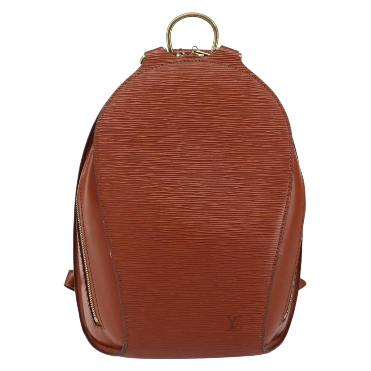 LOUIS VUITTON Epi Mabillon Backpack Brown M52233 LV Auth BA7920