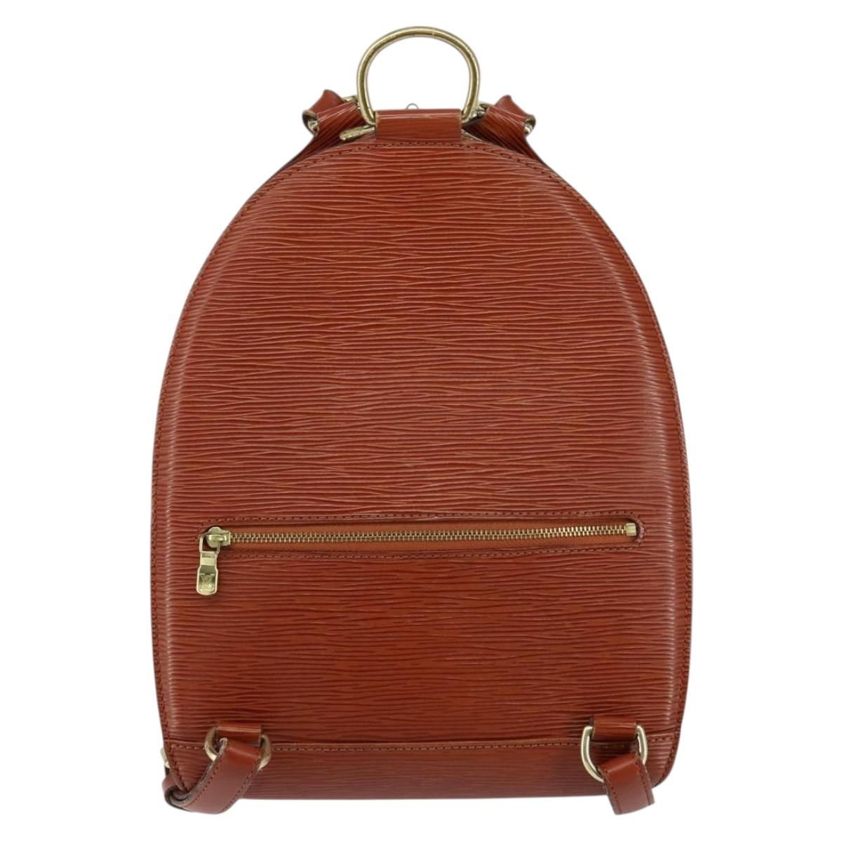 LOUIS VUITTON Epi Mabillon Backpack Brown M52233 LV Auth BA7920