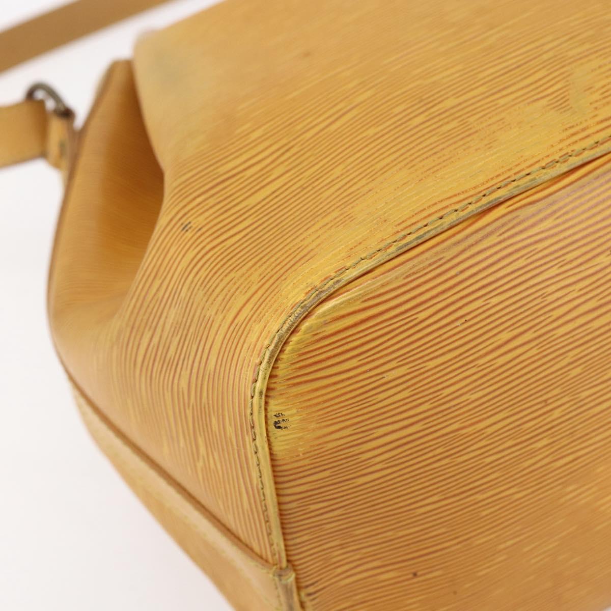 LOUIS VUITTON Epi Petit Noe Shoulder Bag Yellow M44109 LV Auth BA7921