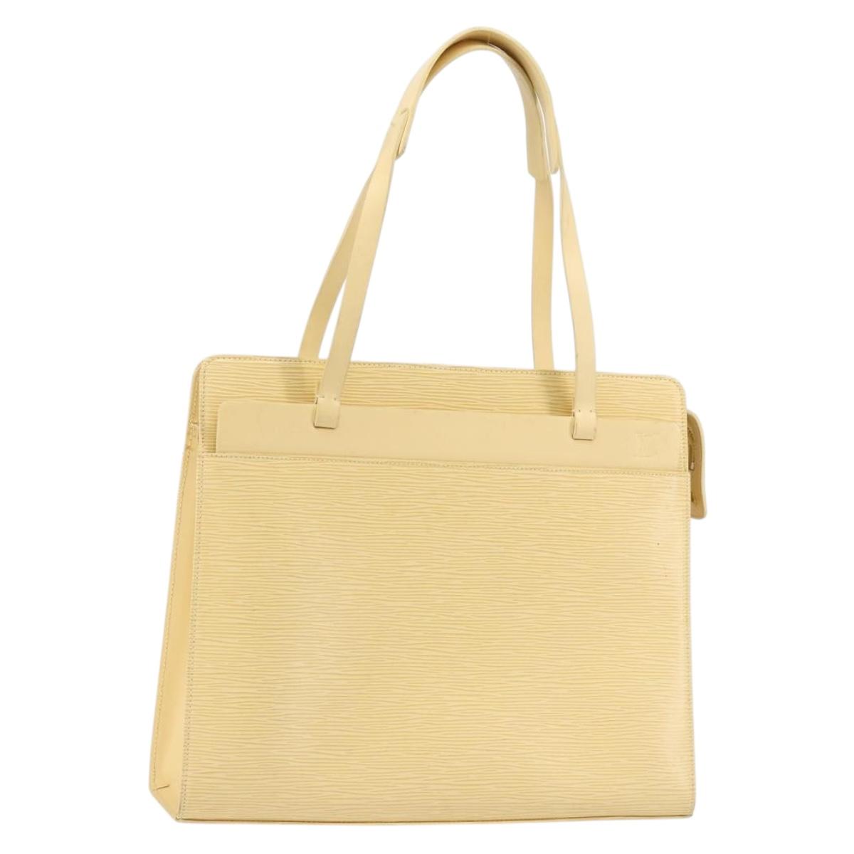 LOUIS VUITTON Epi Croisette PM Tote Bag Vanilla M5249A LV Auth BA7922
