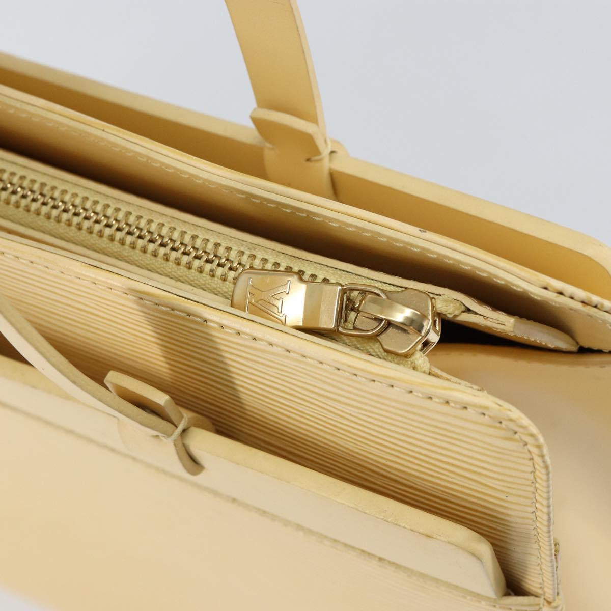 LOUIS VUITTON Epi Croisette PM Tote Bag Vanilla M5249A LV Auth BA7922