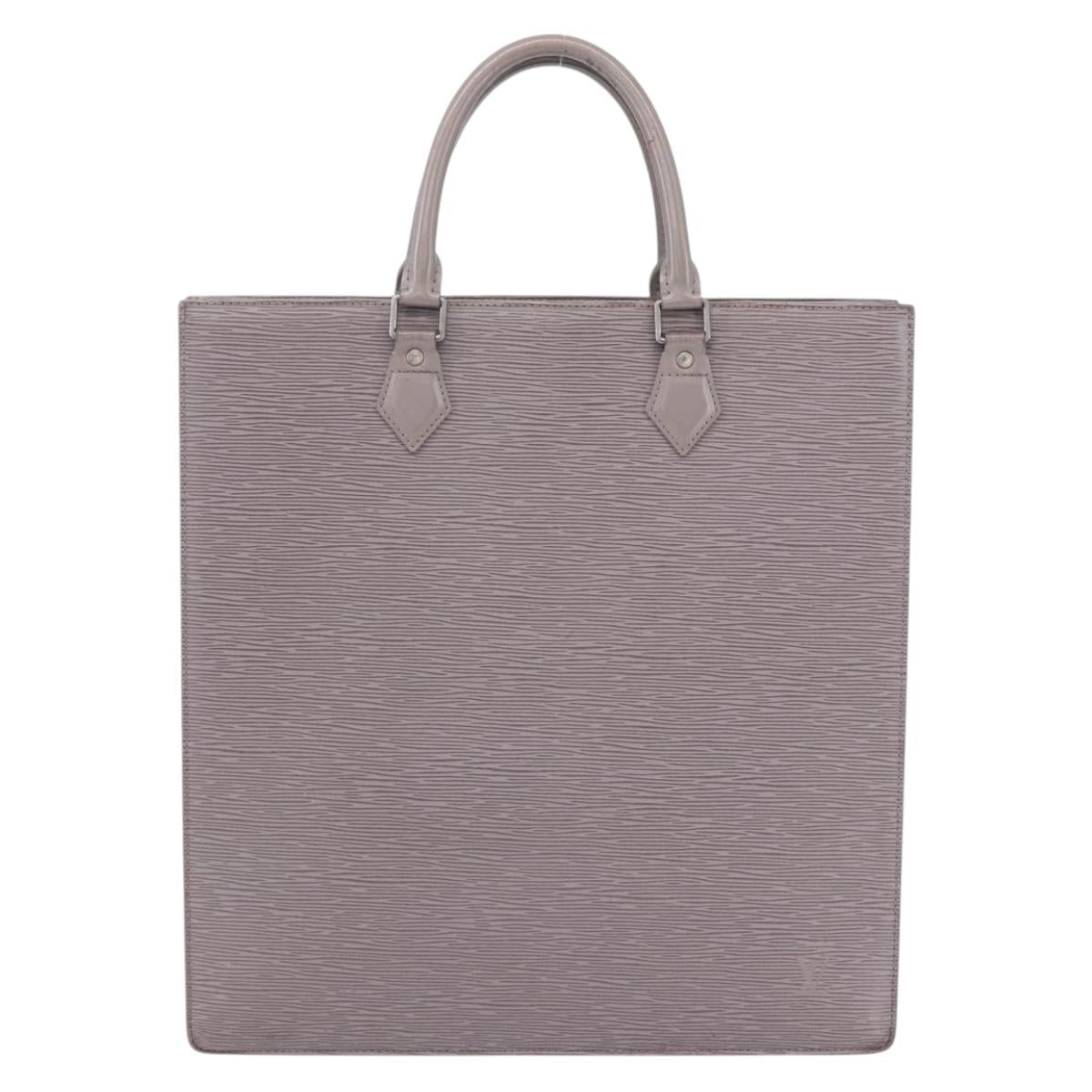LOUIS VUITTON Epi Sac Plat Hand Bag Lilac M5207B LV Auth BA7924
