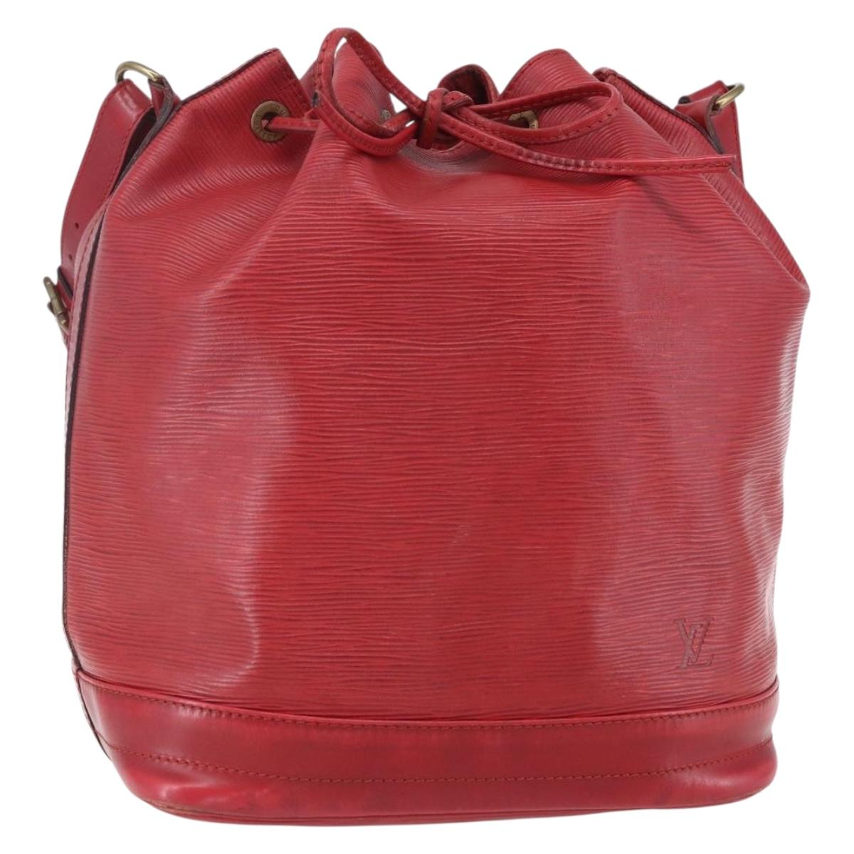 LOUIS VUITTON Epi Noe Shoulder Bag Red M44007 LV Auth BA7925