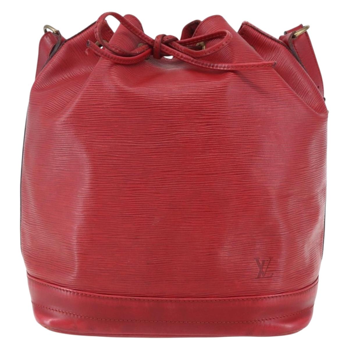 LOUIS VUITTON Epi Noe Shoulder Bag Red M44007 LV Auth BA7925