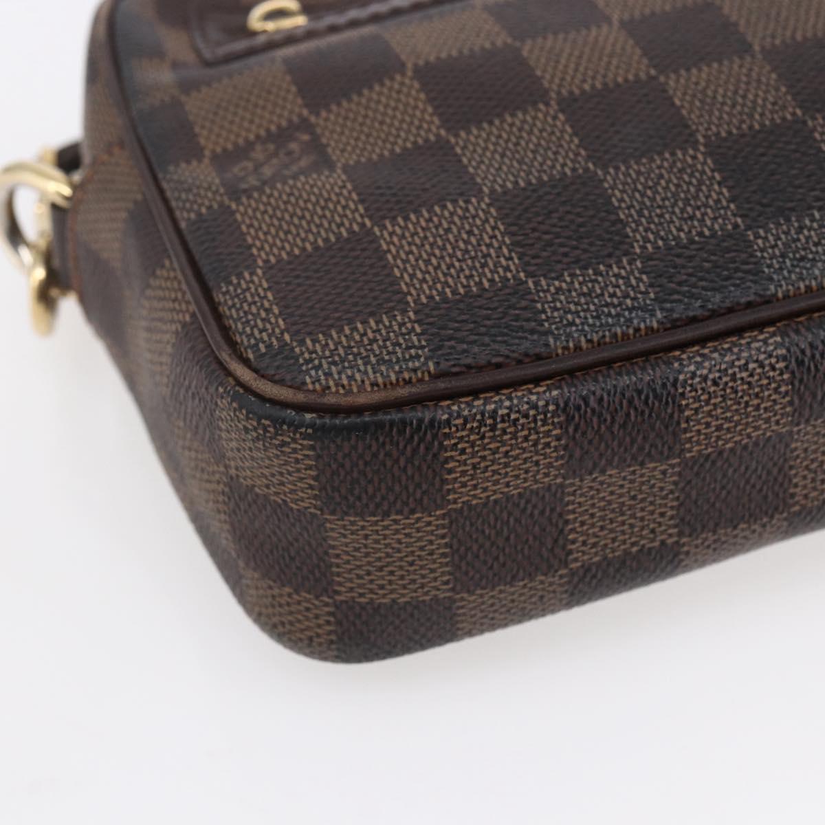LOUIS VUITTON Damier Ebene Pochette Billets Macau Clutch Bag N61739 Auth BA7931