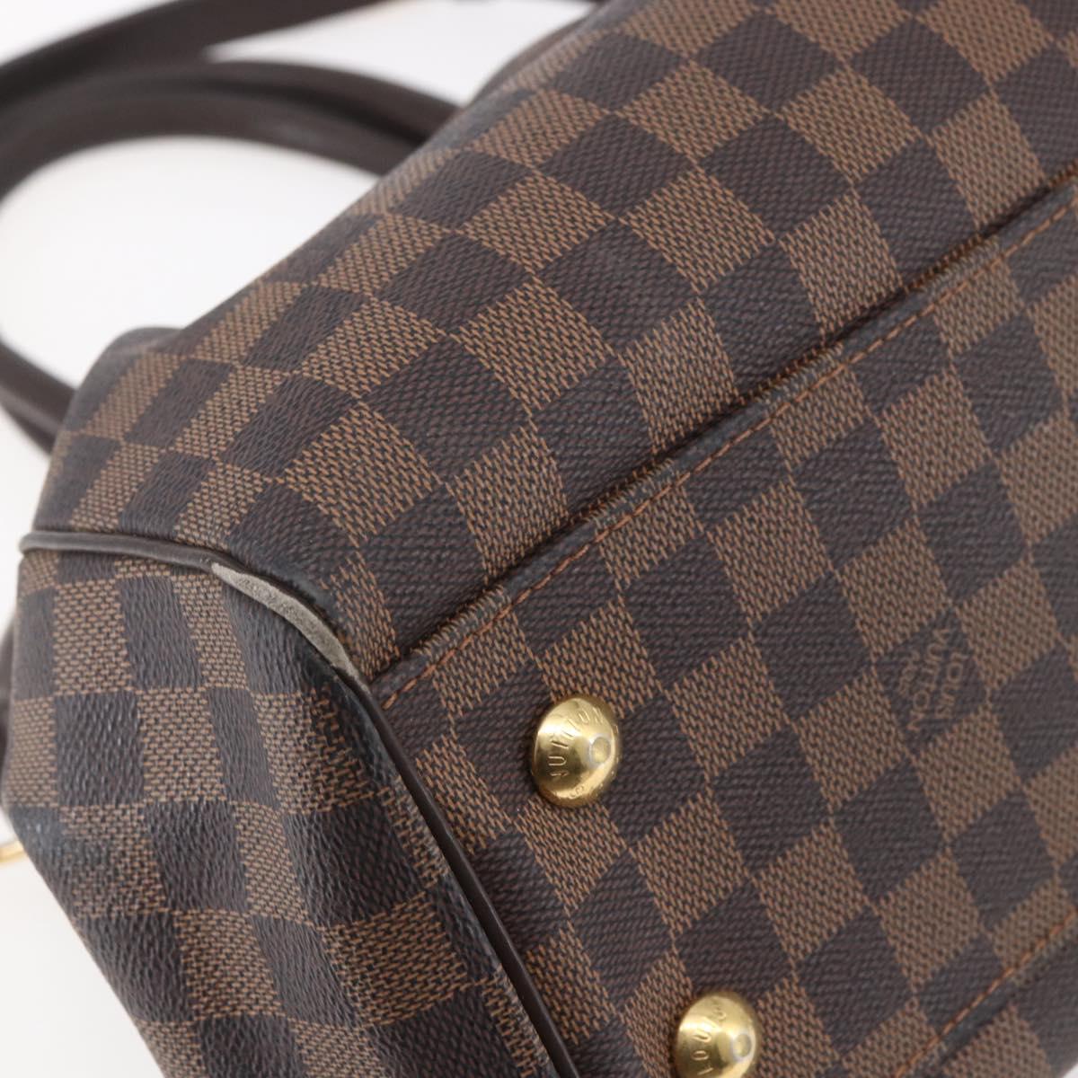 LOUIS VUITTON Damier Ebene Trevi GM Hand Bag 2way N51998 LV Auth BA7932