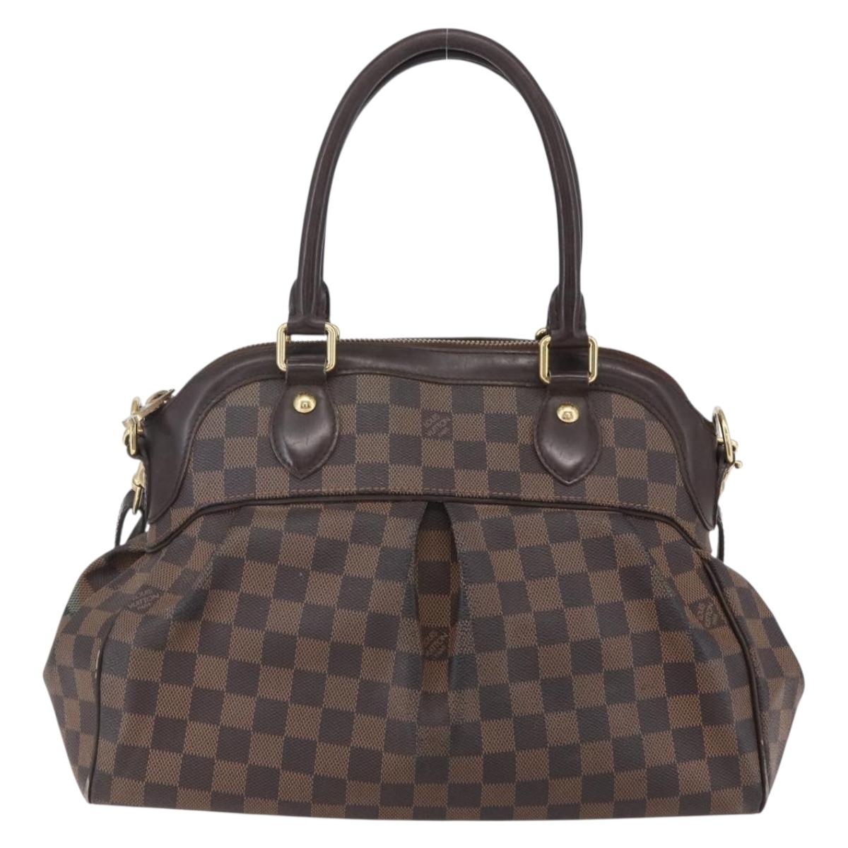 LOUIS VUITTON Damier Ebene Trevi GM Hand Bag 2way N51998 LV Auth BA7932