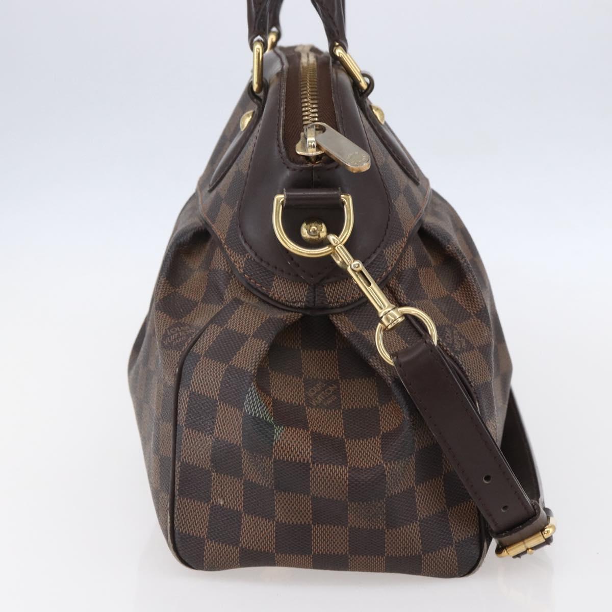 LOUIS VUITTON Damier Ebene Trevi GM Hand Bag 2way N51998 LV Auth BA7932