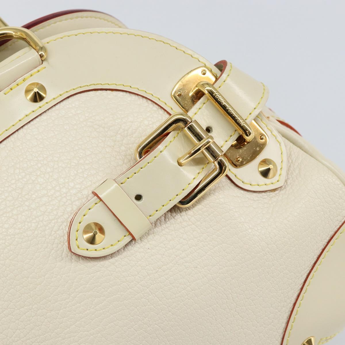 LOUIS VUITTON Suhari Luradiu Hand Bag White M95624 LV Auth BA7935