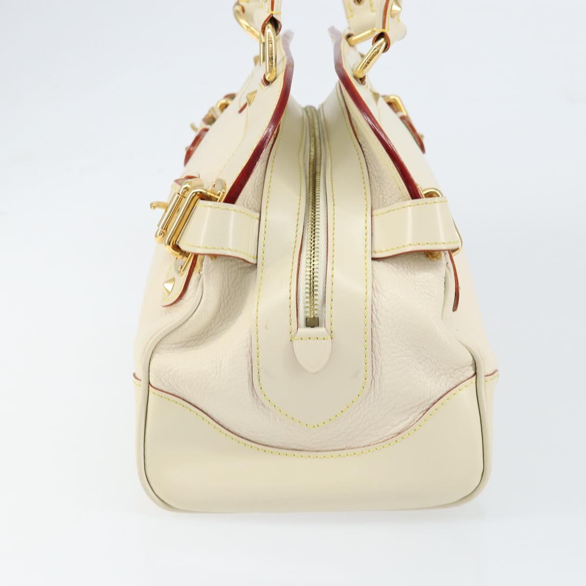 LOUIS VUITTON Suhari Luradiu Hand Bag White M95624 LV Auth BA7935