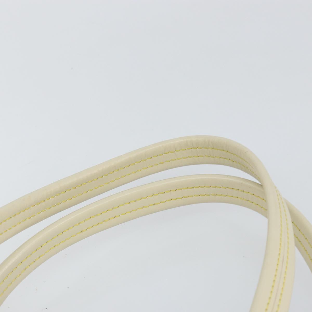 LOUIS VUITTON Suhari Luradiu Hand Bag White M95624 LV Auth BA7935