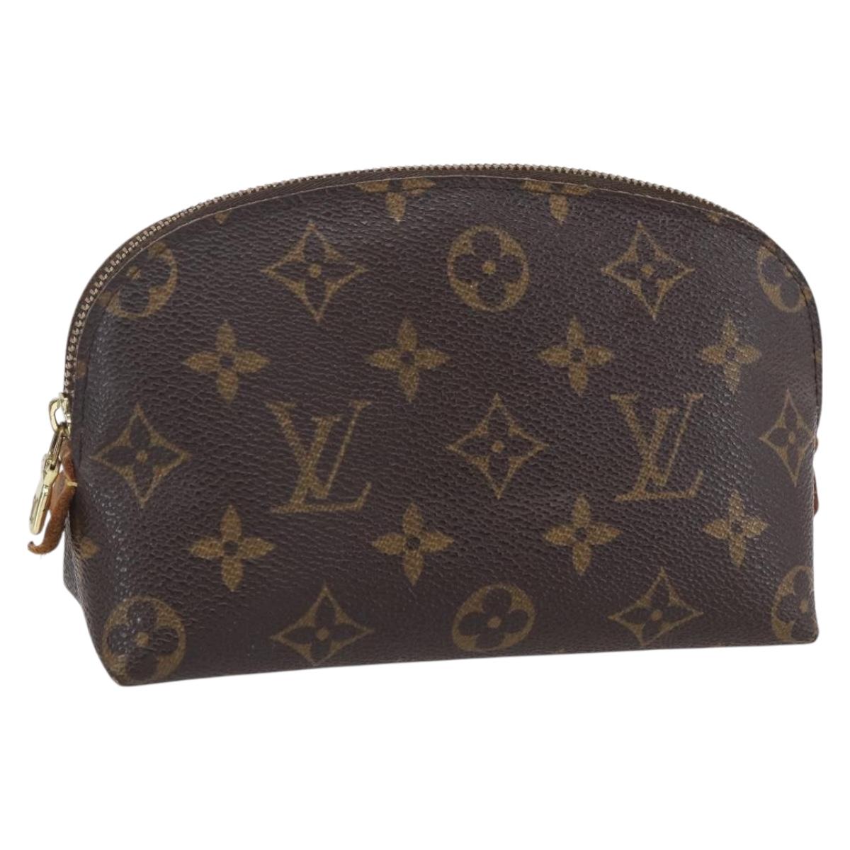 LOUIS VUITTON Monogram Pochette Cosmetic PM Cosmetic Pouch M47515 LV Auth BA7939