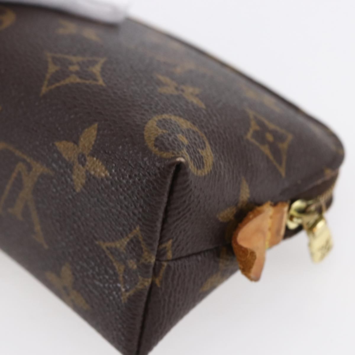 LOUIS VUITTON Monogram Pochette Cosmetic PM Cosmetic Pouch M47515 LV Auth BA7939