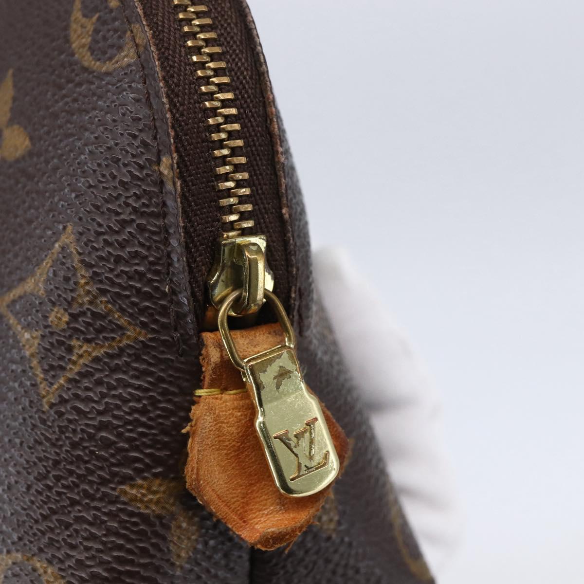 LOUIS VUITTON Monogram Pochette Cosmetic PM Cosmetic Pouch M47515 LV Auth BA7939