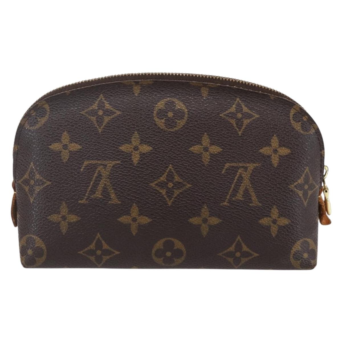 LOUIS VUITTON Monogram Pochette Cosmetic PM Cosmetic Pouch M47515 LV Auth BA7939
