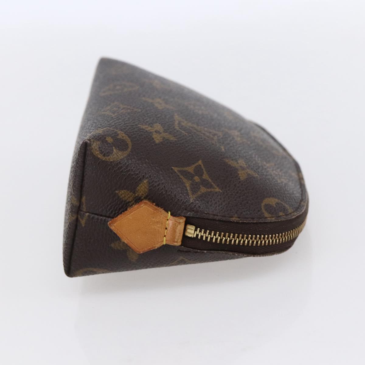LOUIS VUITTON Monogram Pochette Cosmetic PM Cosmetic Pouch M47515 LV Auth BA7939