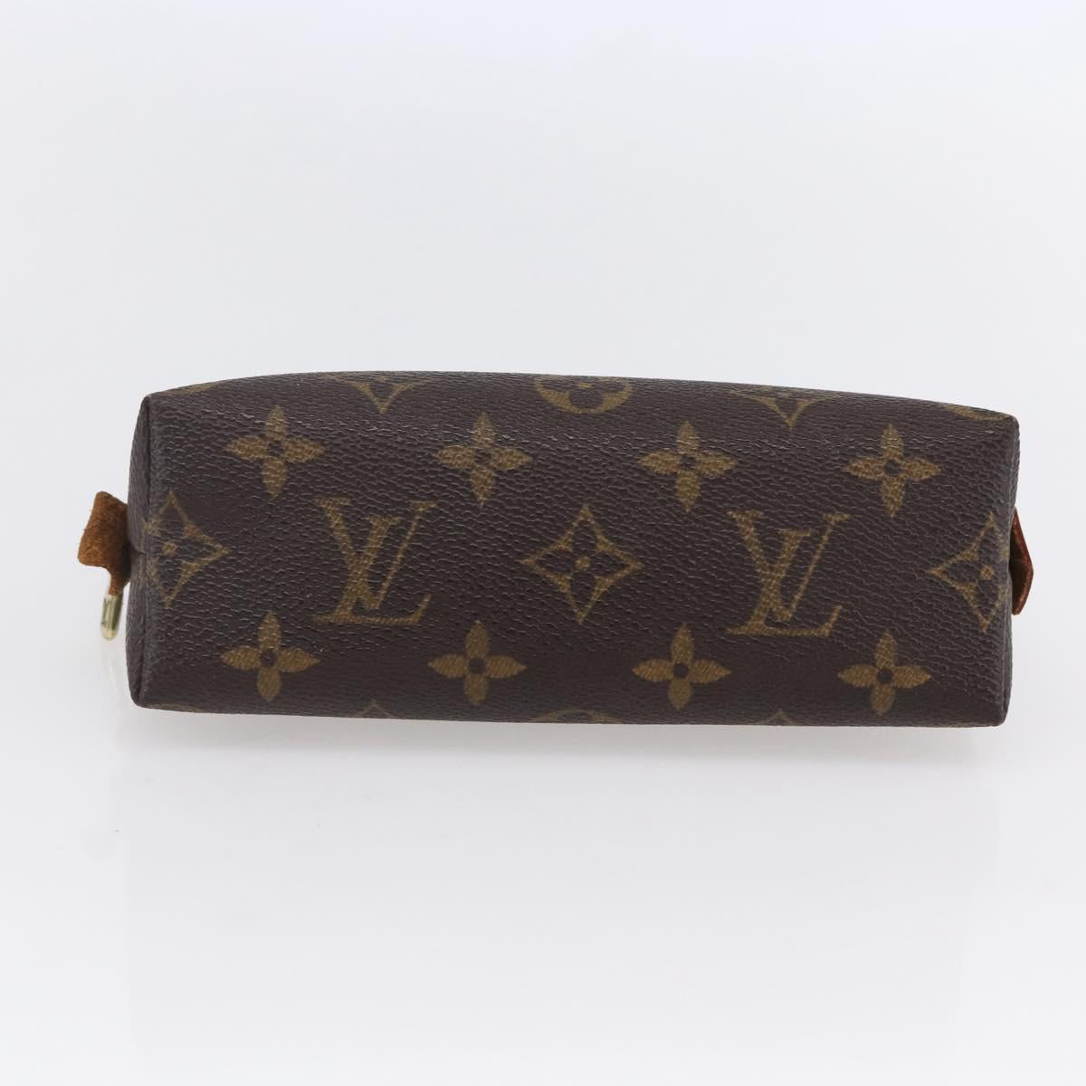 LOUIS VUITTON Monogram Pochette Cosmetic PM Cosmetic Pouch M47515 LV Auth BA7939