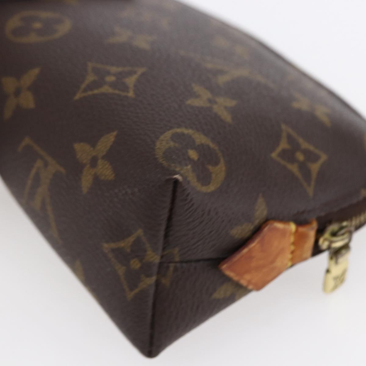 LOUIS VUITTON Monogram Pochette Cosmetic PM Cosmetic Pouch M47515 LV Auth BA7940