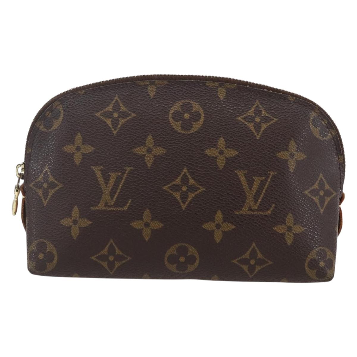 LOUIS VUITTON Monogram Pochette Cosmetic PM Cosmetic Pouch M47515 LV Auth BA7940