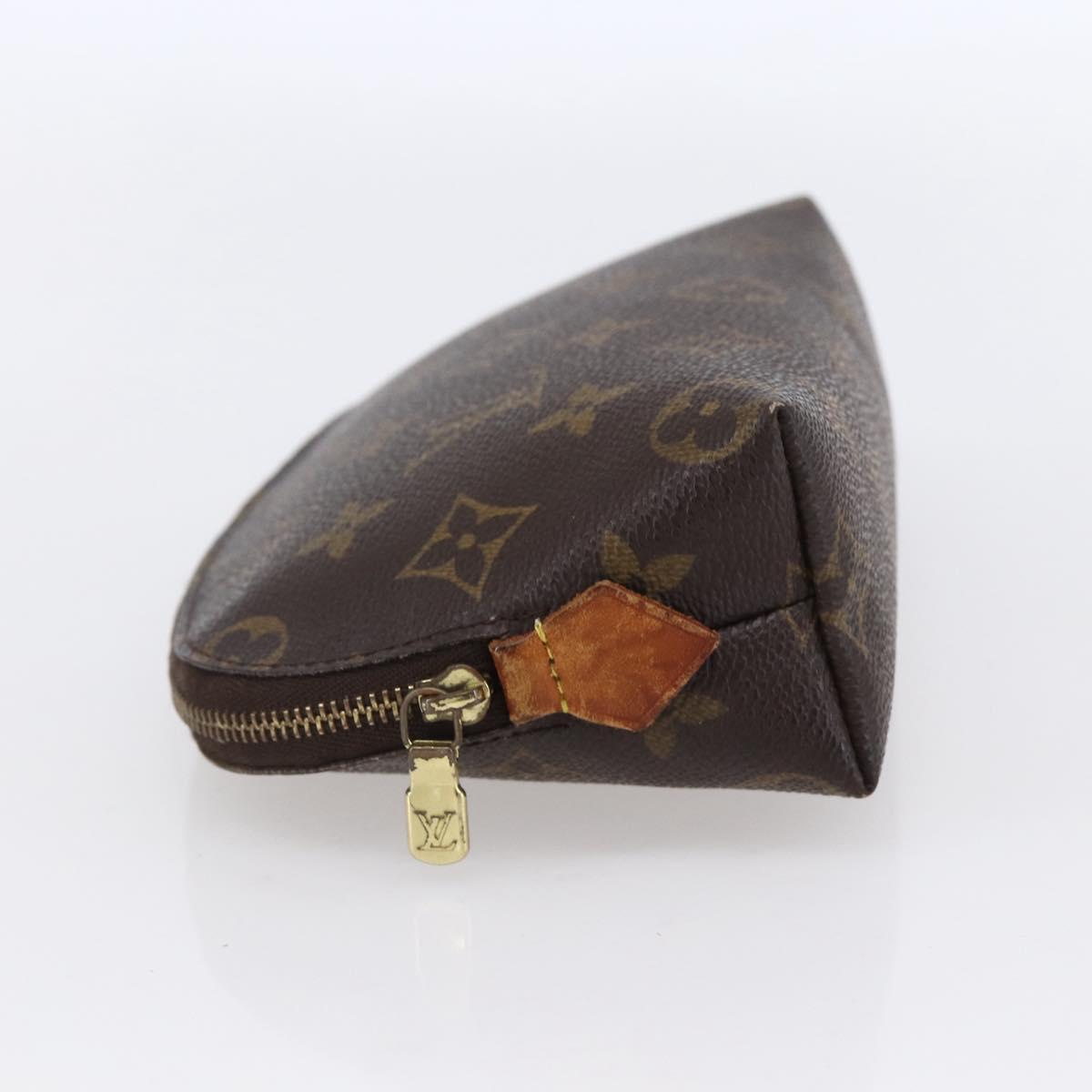 LOUIS VUITTON Monogram Pochette Cosmetic PM Cosmetic Pouch M47515 LV Auth BA7940