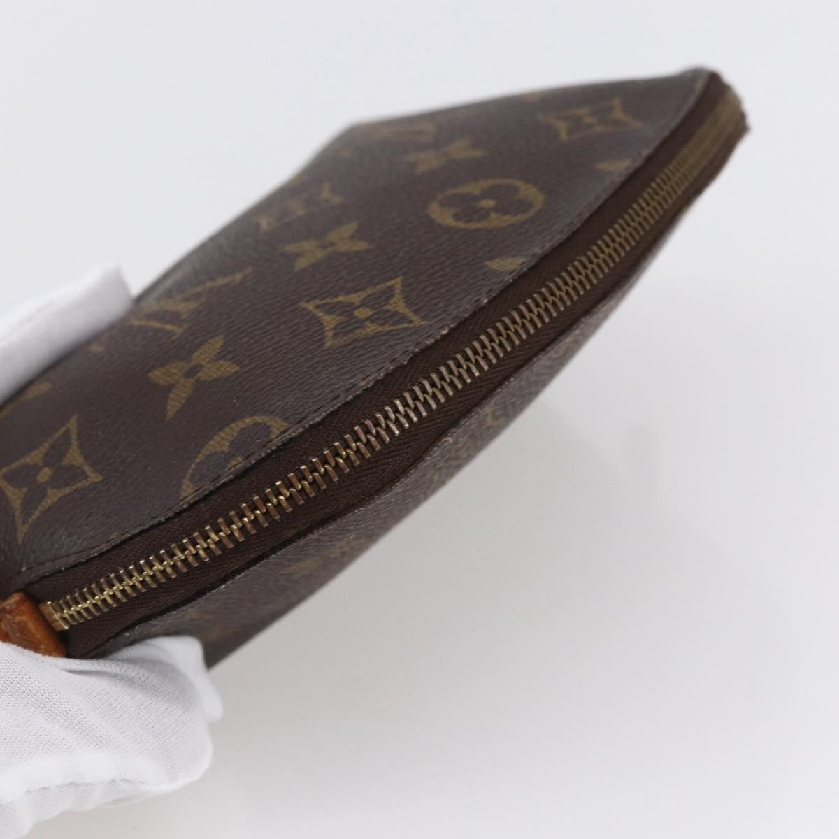 LOUIS VUITTON Monogram Pochette Cosmetic PM Cosmetic Pouch M47515 LV Auth BA7940