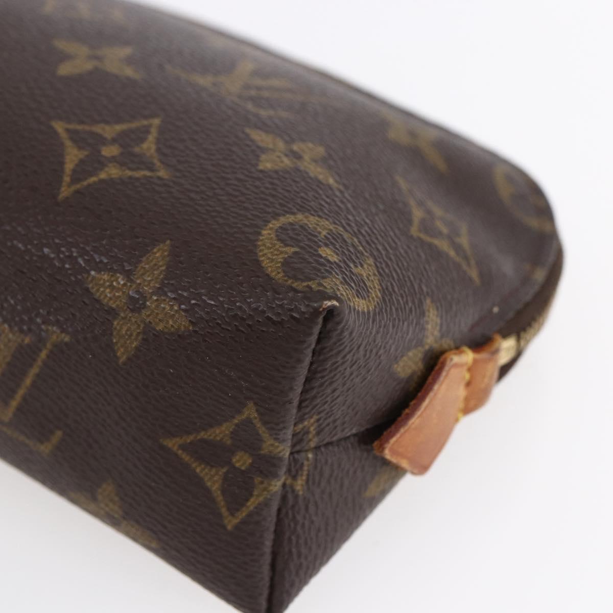 LOUIS VUITTON Monogram Pochette Cosmetic PM Cosmetic Pouch M47515 LV Auth BA7940