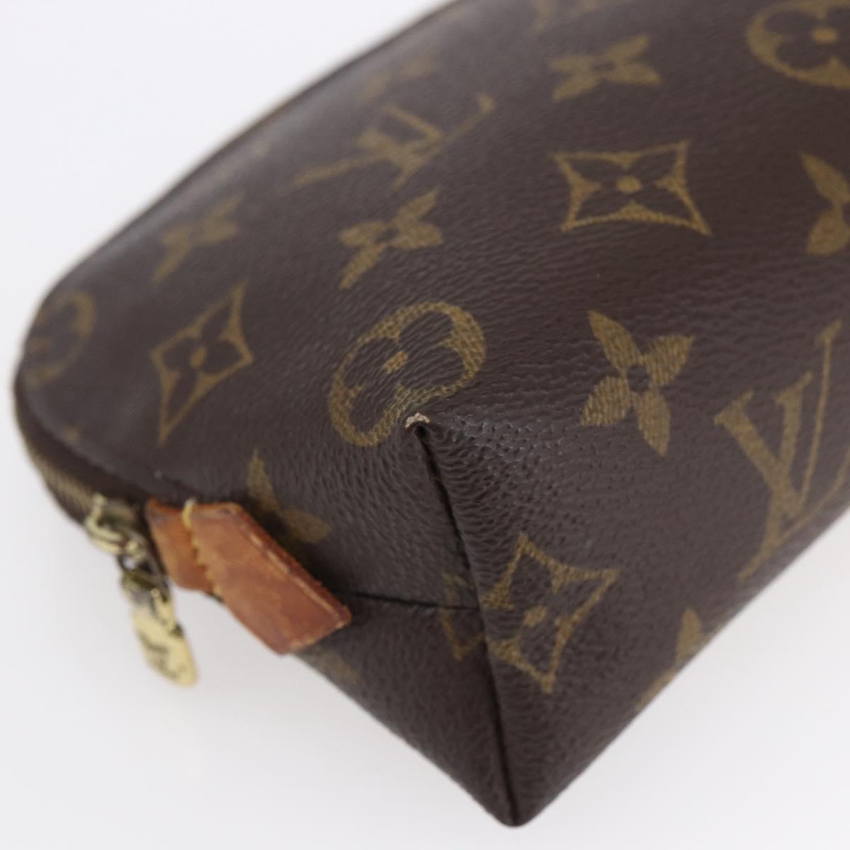 LOUIS VUITTON Monogram Pochette Cosmetic PM Cosmetic Pouch M47515 LV Auth BA7940
