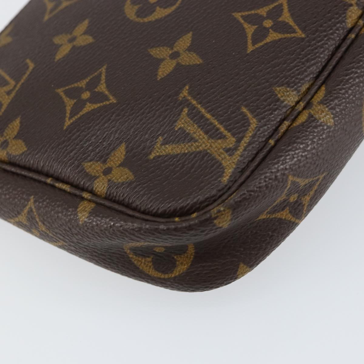 LOUIS VUITTON Monogram Pochette Accessoires Pouch M51980 LV Auth BA7942