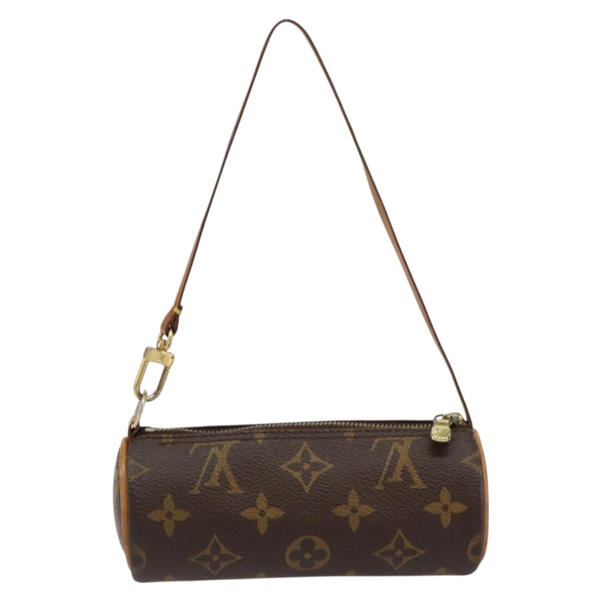 LOUIS VUITTON Monogram Papillon Pouch LV Auth BA7945