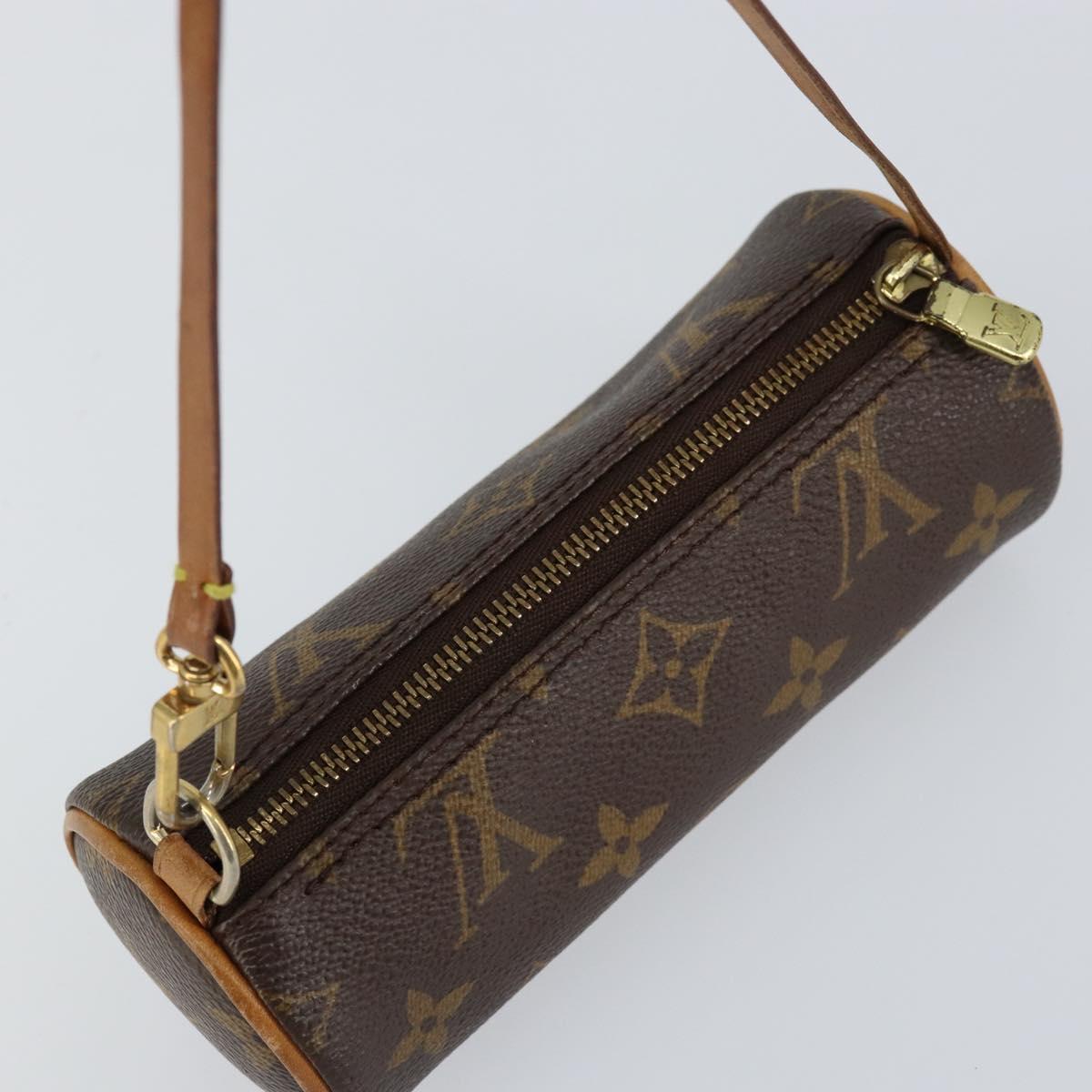 LOUIS VUITTON Monogram Papillon Pouch LV Auth BA7945