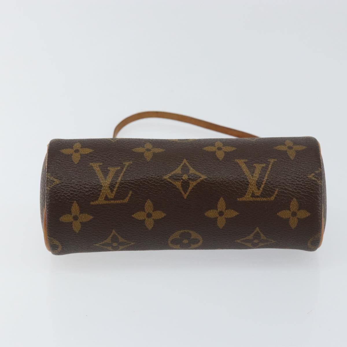 LOUIS VUITTON Monogram Papillon Pouch LV Auth BA7945