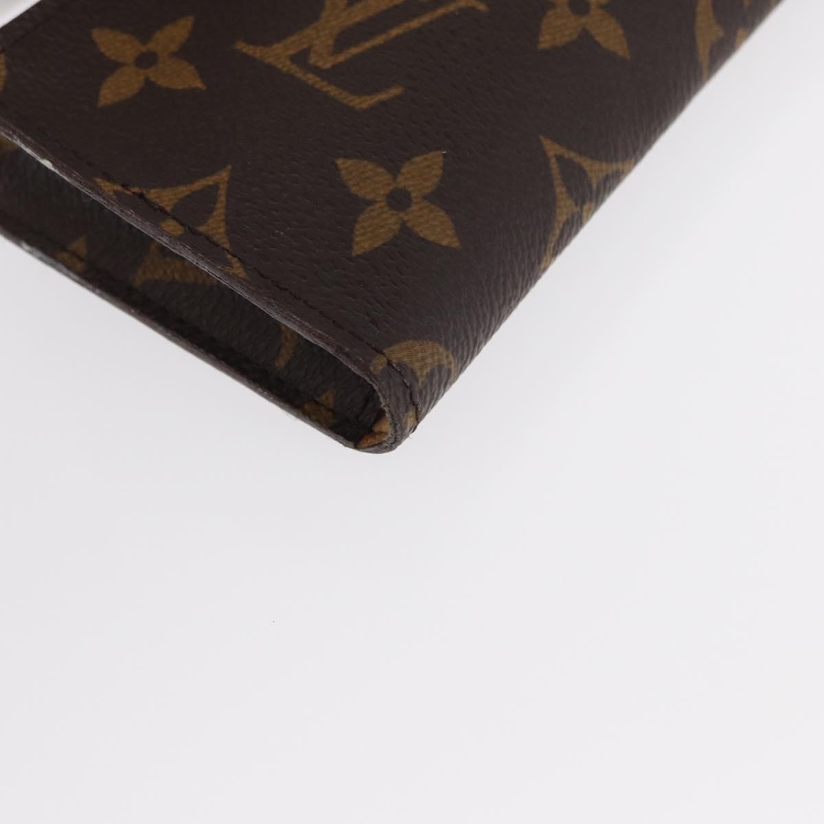 LOUIS VUITTON Monogram Etui Lunette Simple Glasses Case LV Auth BA7948