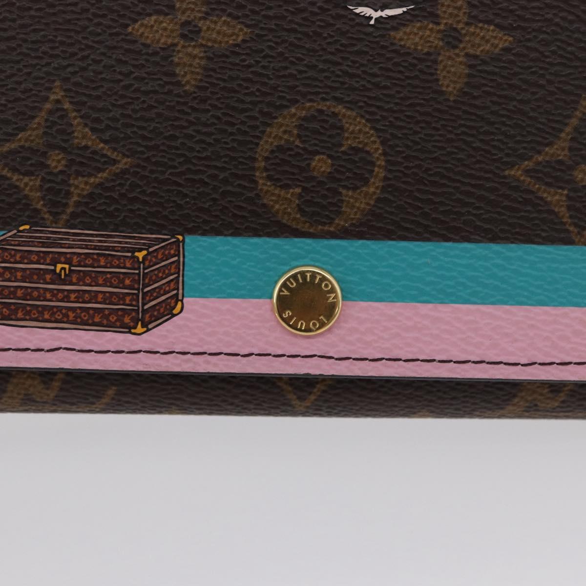 LOUIS VUITTON Monogram Portefeuille Sarah Long Wallet M62137 LV Auth BA7949