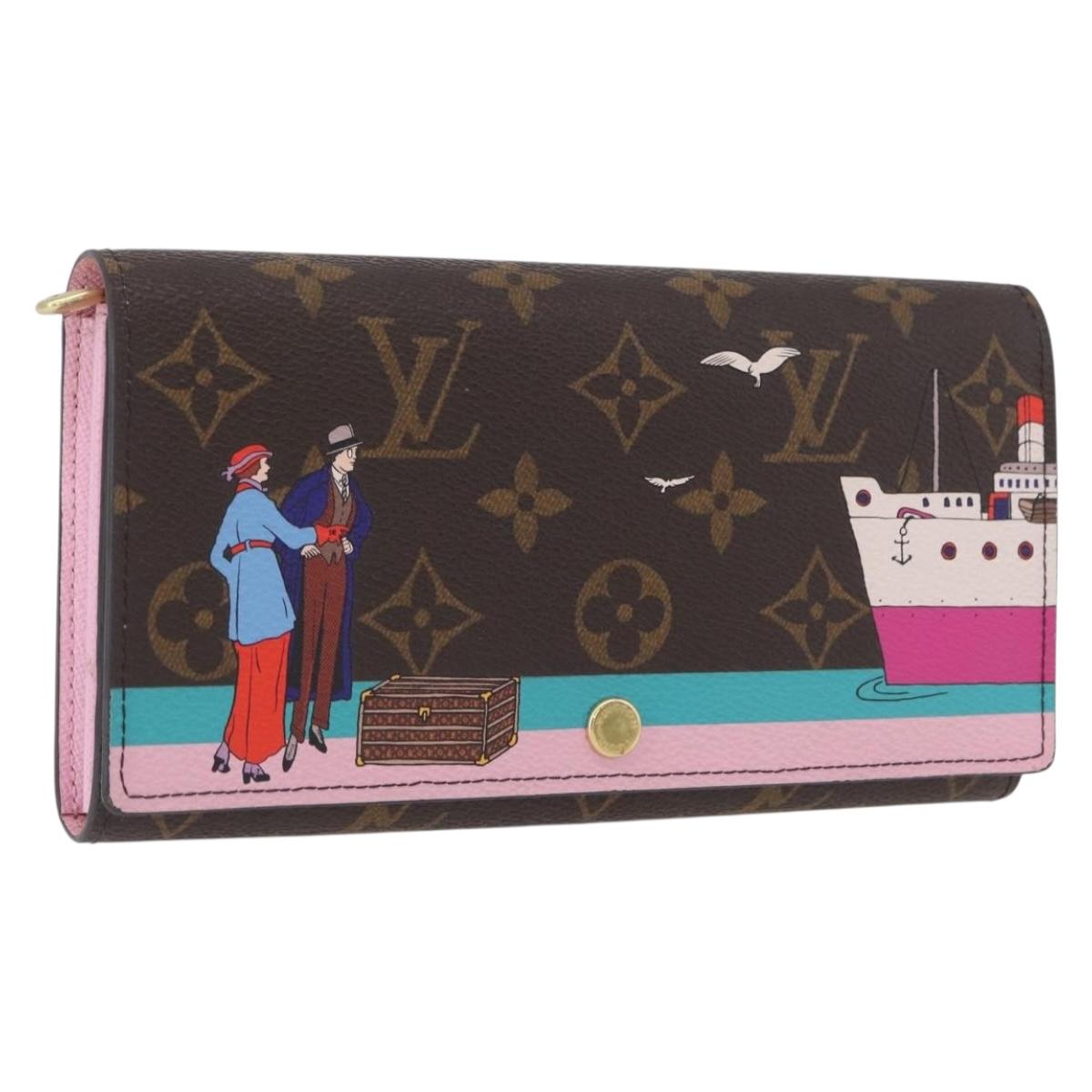 LOUIS VUITTON Monogram Portefeuille Sarah Long Wallet M62137 LV Auth BA7949