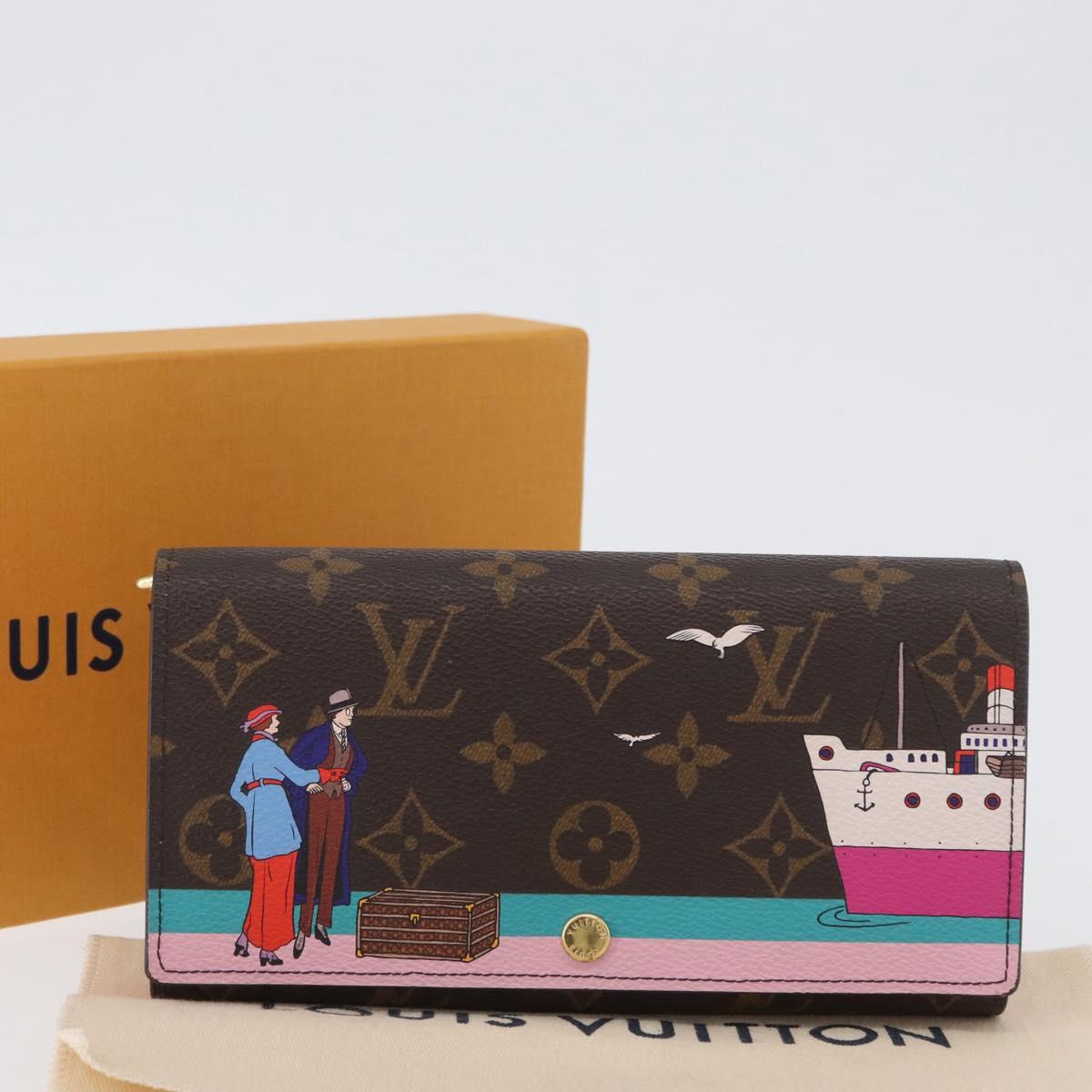 LOUIS VUITTON Monogram Portefeuille Sarah Long Wallet M62137 LV Auth BA7949