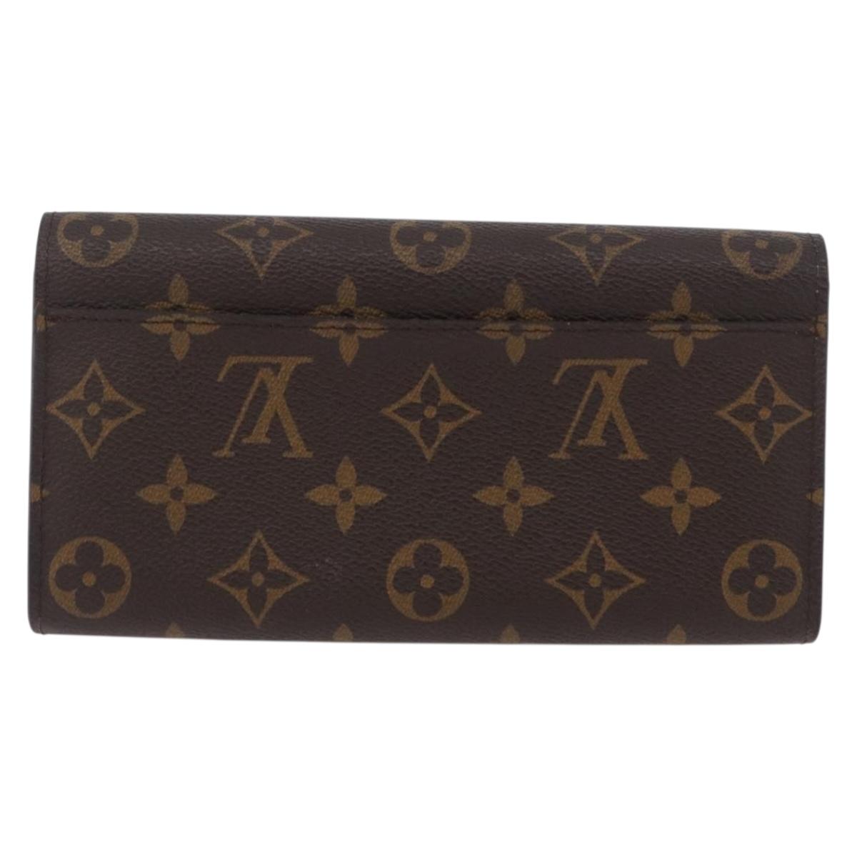 LOUIS VUITTON Monogram Portefeuille Sarah Long Wallet M62137 LV Auth BA7949
