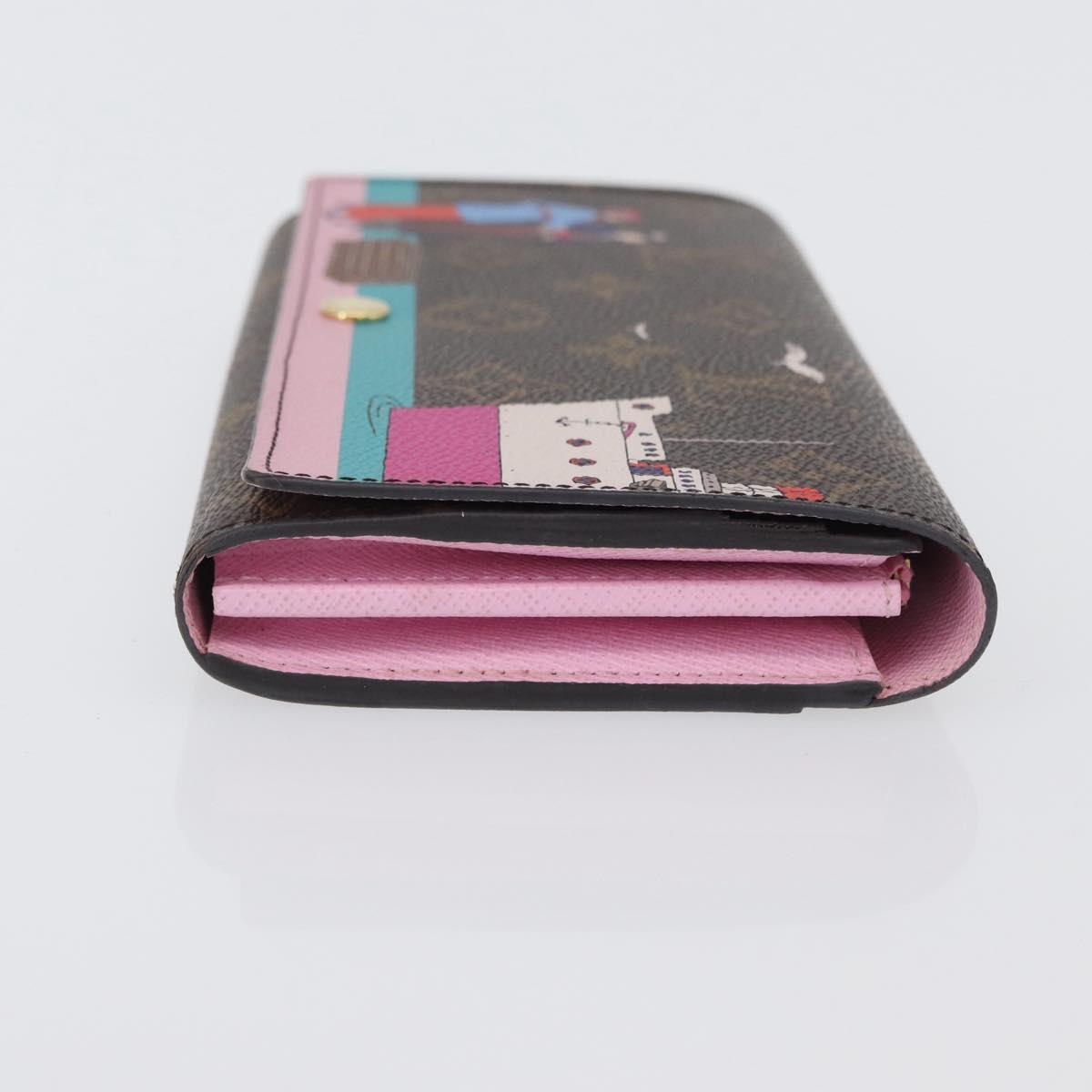 LOUIS VUITTON Monogram Portefeuille Sarah Long Wallet M62137 LV Auth BA7949