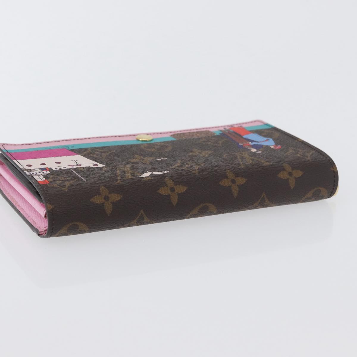 LOUIS VUITTON Monogram Portefeuille Sarah Long Wallet M62137 LV Auth BA7949