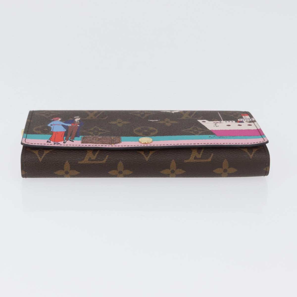 LOUIS VUITTON Monogram Portefeuille Sarah Long Wallet M62137 LV Auth BA7949