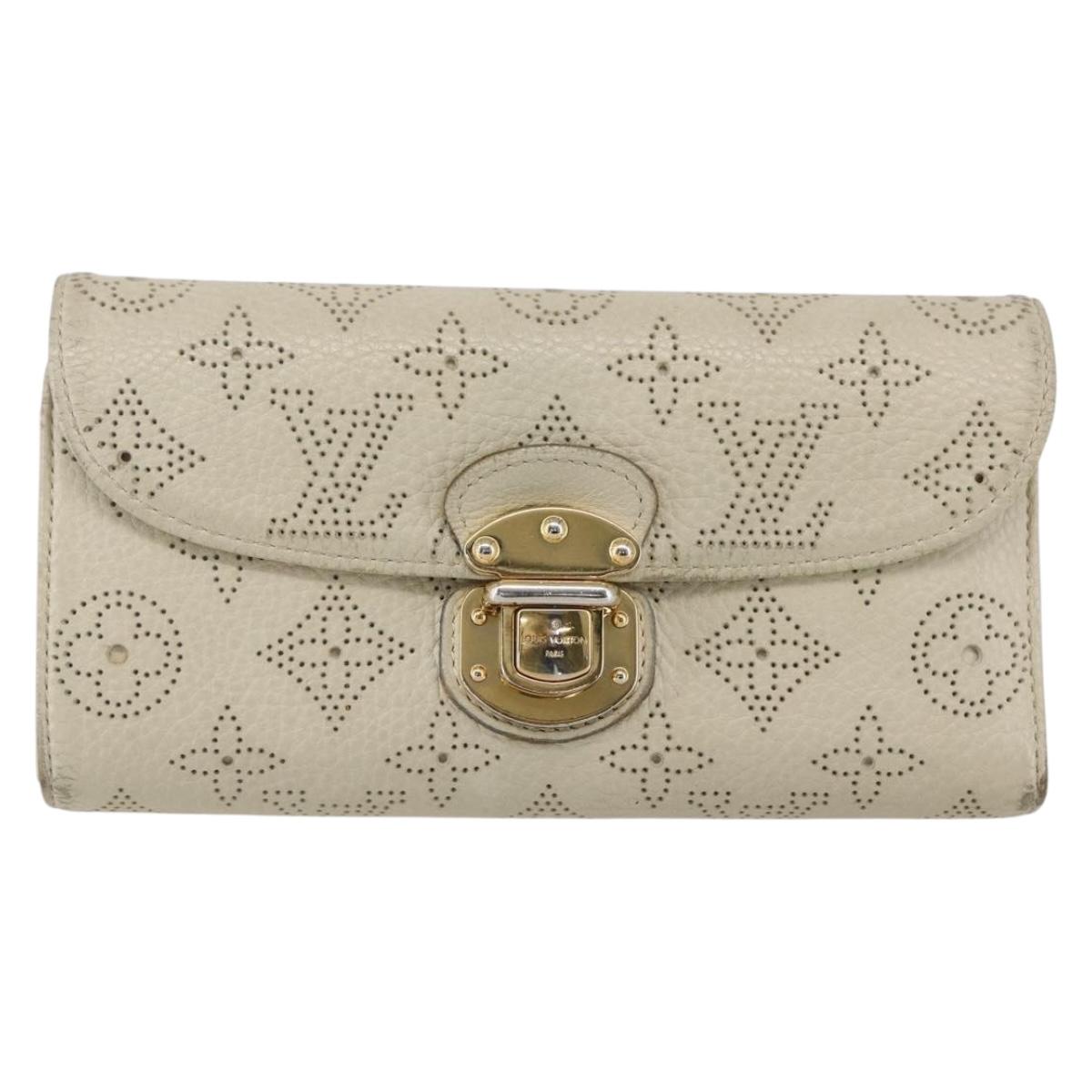 LOUIS VUITTON Monogram Mahina Portefeuille Amelia Wallet M58131 LV Auth BA7950
