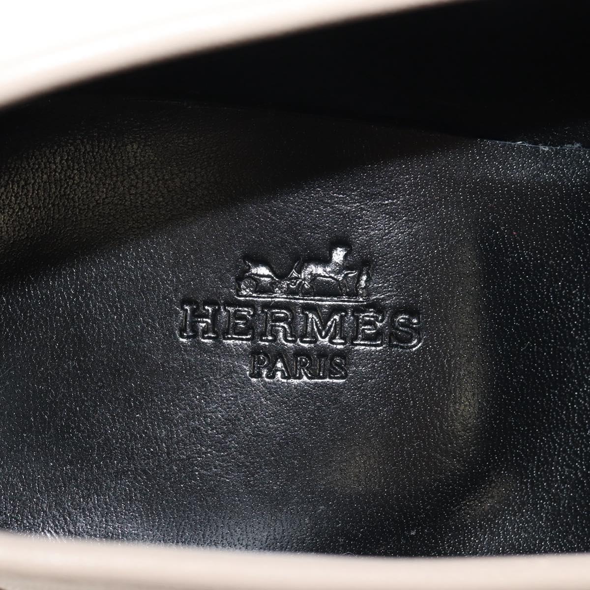 HERMES Moccasin Royale Shoes Leather Beige Auth BA7957M