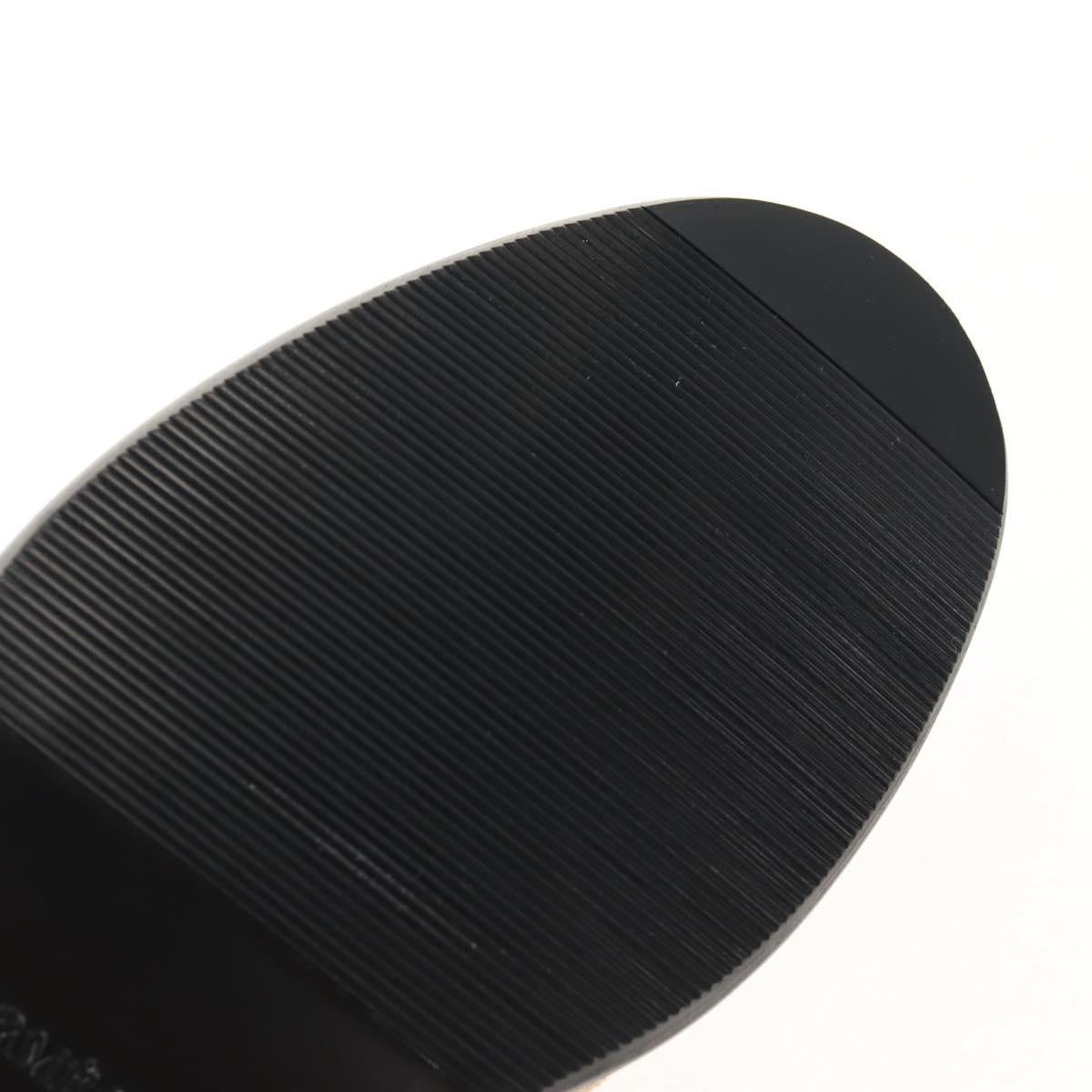 HERMES Destan Kelly Buckle Loafers Shoes Suede Beige Auth BA7958M