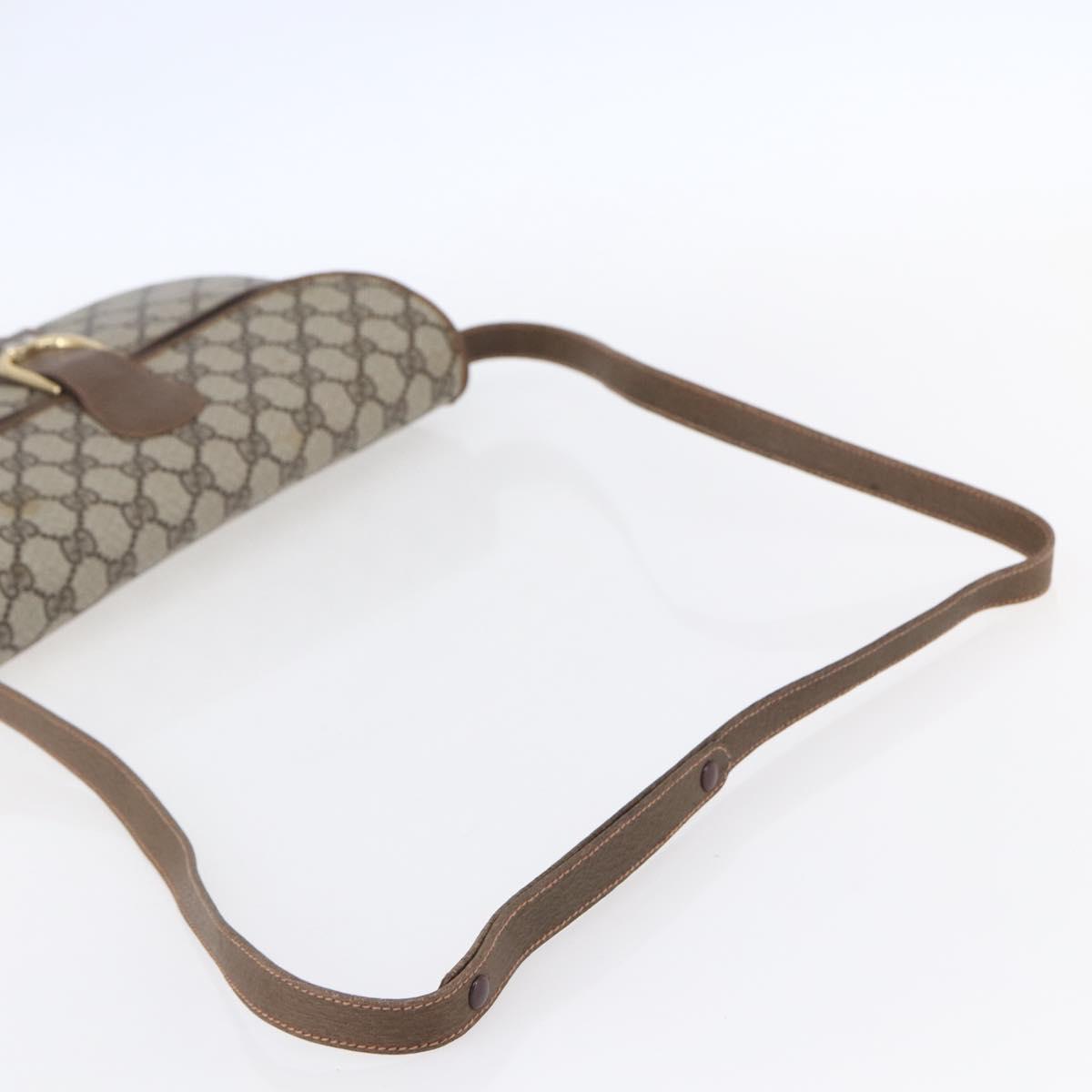 GUCCI GG Supreme Shoulder Bag PVC Beige Gold 904 02 025 Auth BA7965