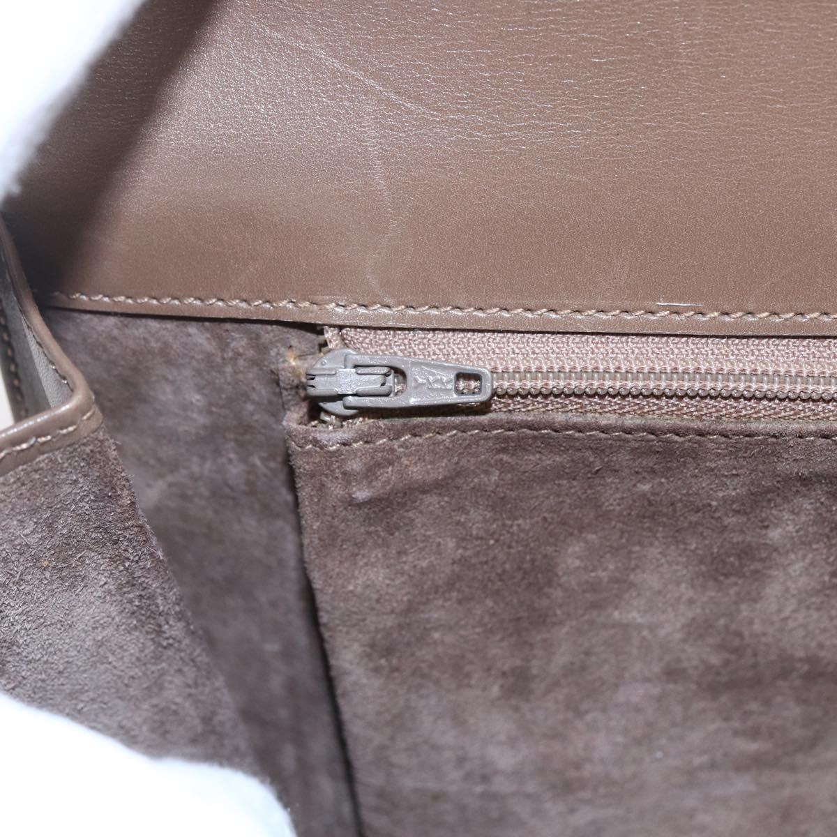 GUCCI Shoulder Bag Leather Beige Gold 001 099 0622 Auth BA7974