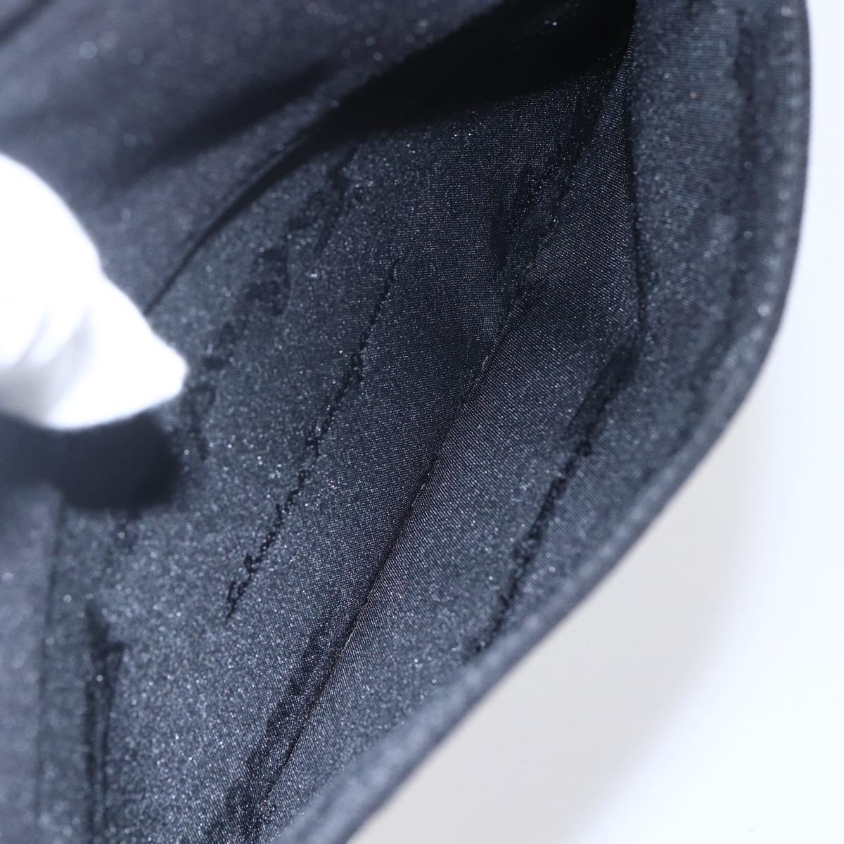 Salvatore Ferragamo Vala Shoulder Bag Canvas Black Silver Auth BA7986