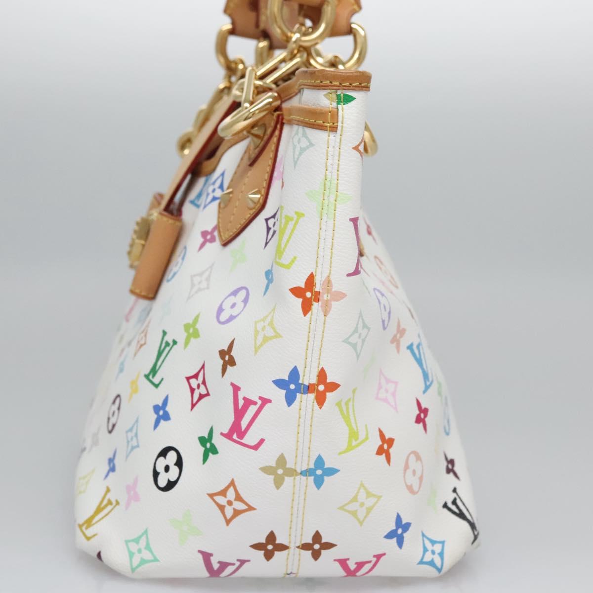 LOUIS VUITTON Monogram Multicolor Annie GM Tote Bag White M40303 LV Auth BA798M
