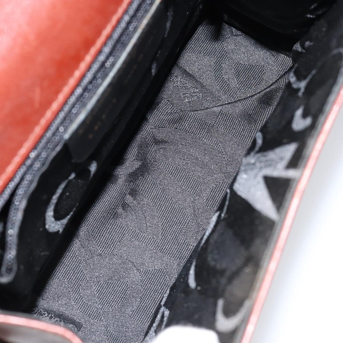 Salvatore Ferragamo Shoulder Bag Leather Brown Gold Auth BA8006