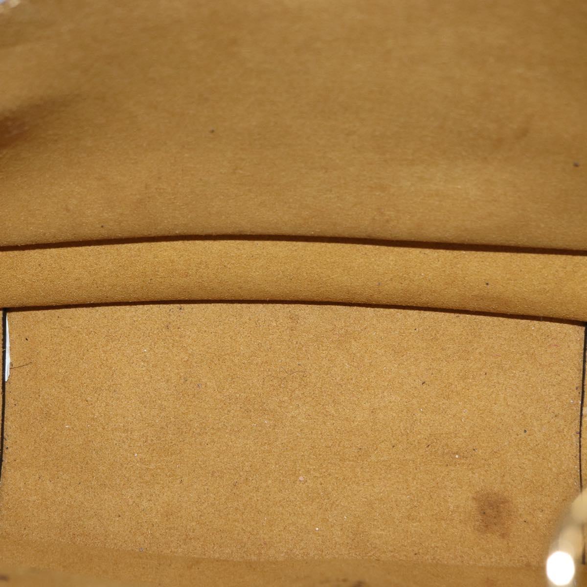 Stella MacCartney Shoulder Bag Leather Black Gold Auth BA8007