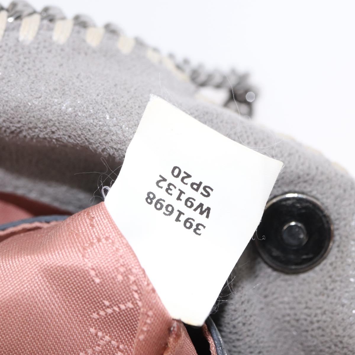 Stella MacCartney Chain Falabella Bag polyester Gray Silver 391698 Auth BA8008