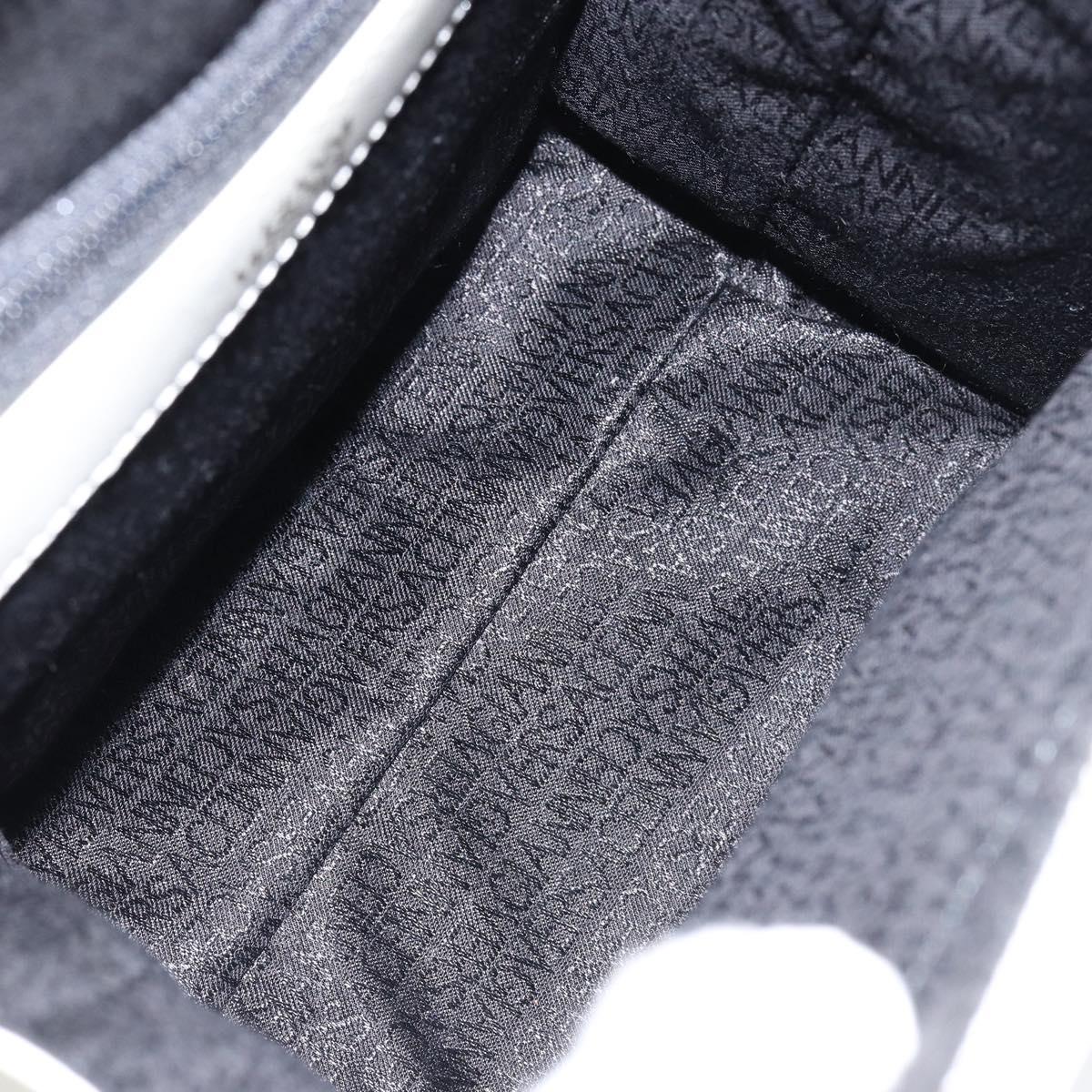 Gianni Versace Shoulder Bag Leather White Gold Auth BA8015